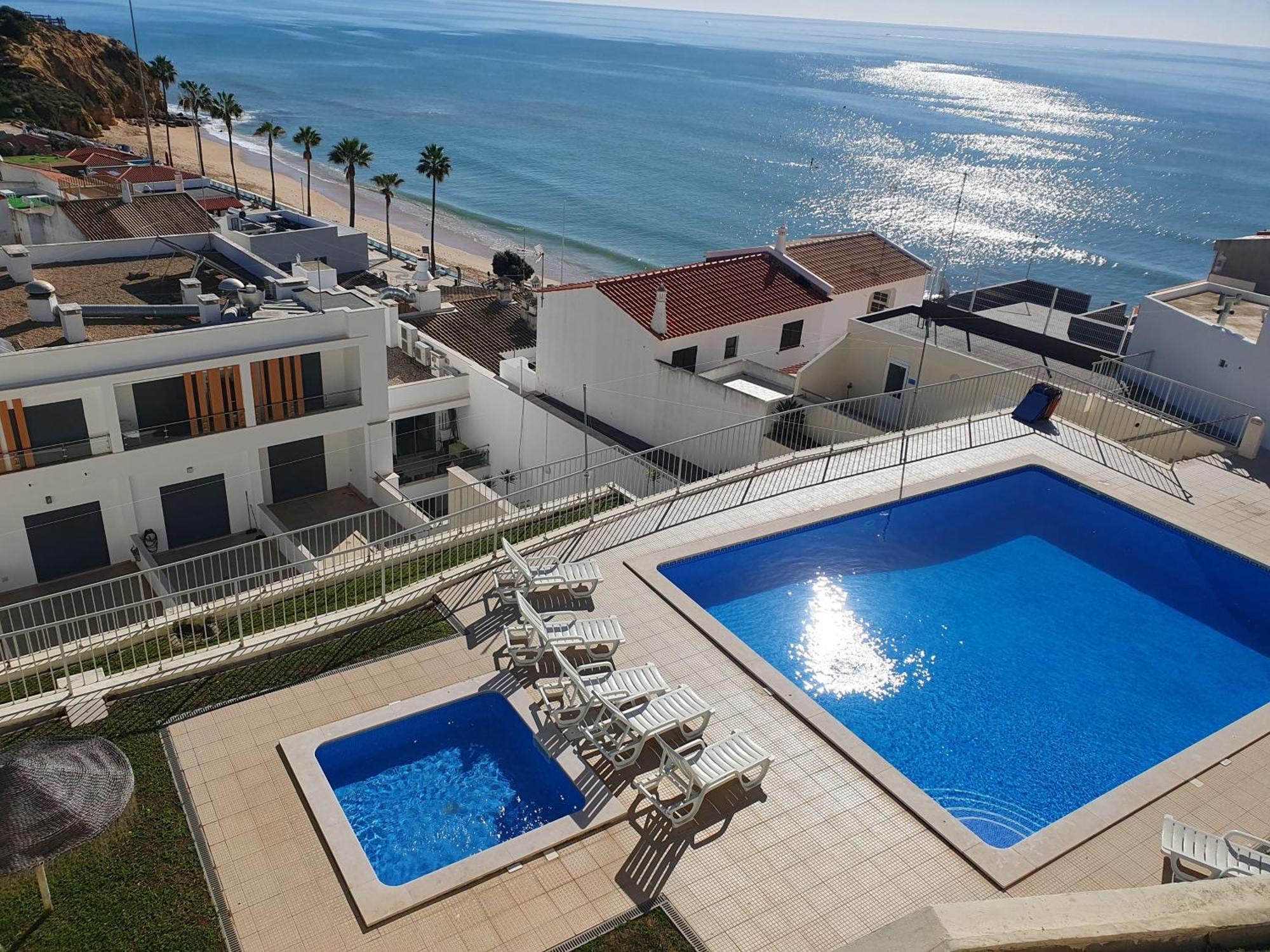 Ferienwohnung Magnifique Duplex Avec Piscine En Bord De Mer Olhos de Agua  Exterior foto